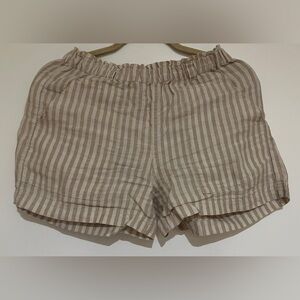 Lou & Grey Striped Cream and Tan Striped Shorts